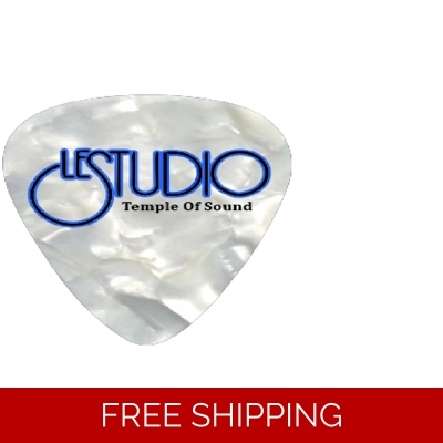 Le Studio Guitar Picks Pearl Black & Blue Logo TOS